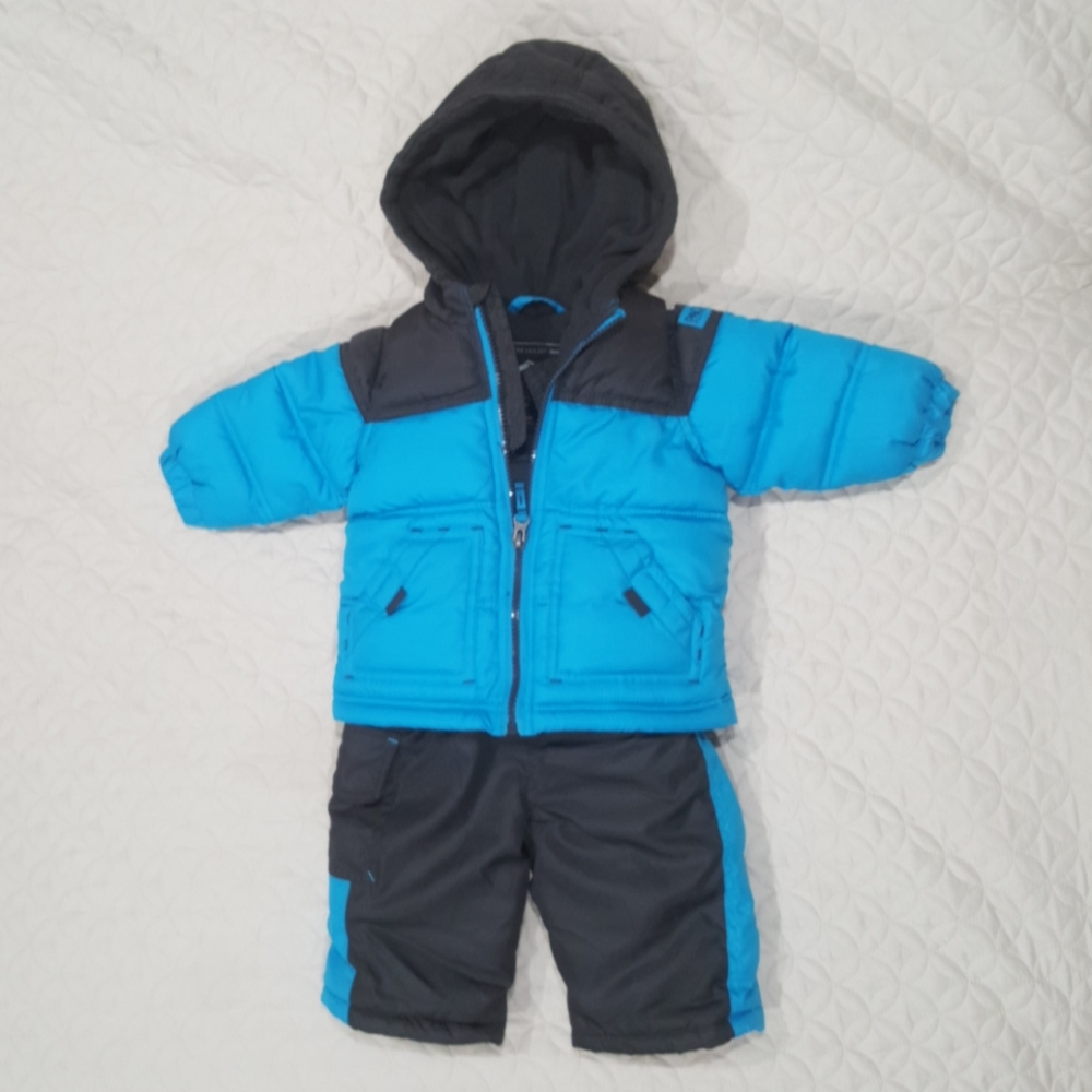 Snow-wear puffer coat ant pants